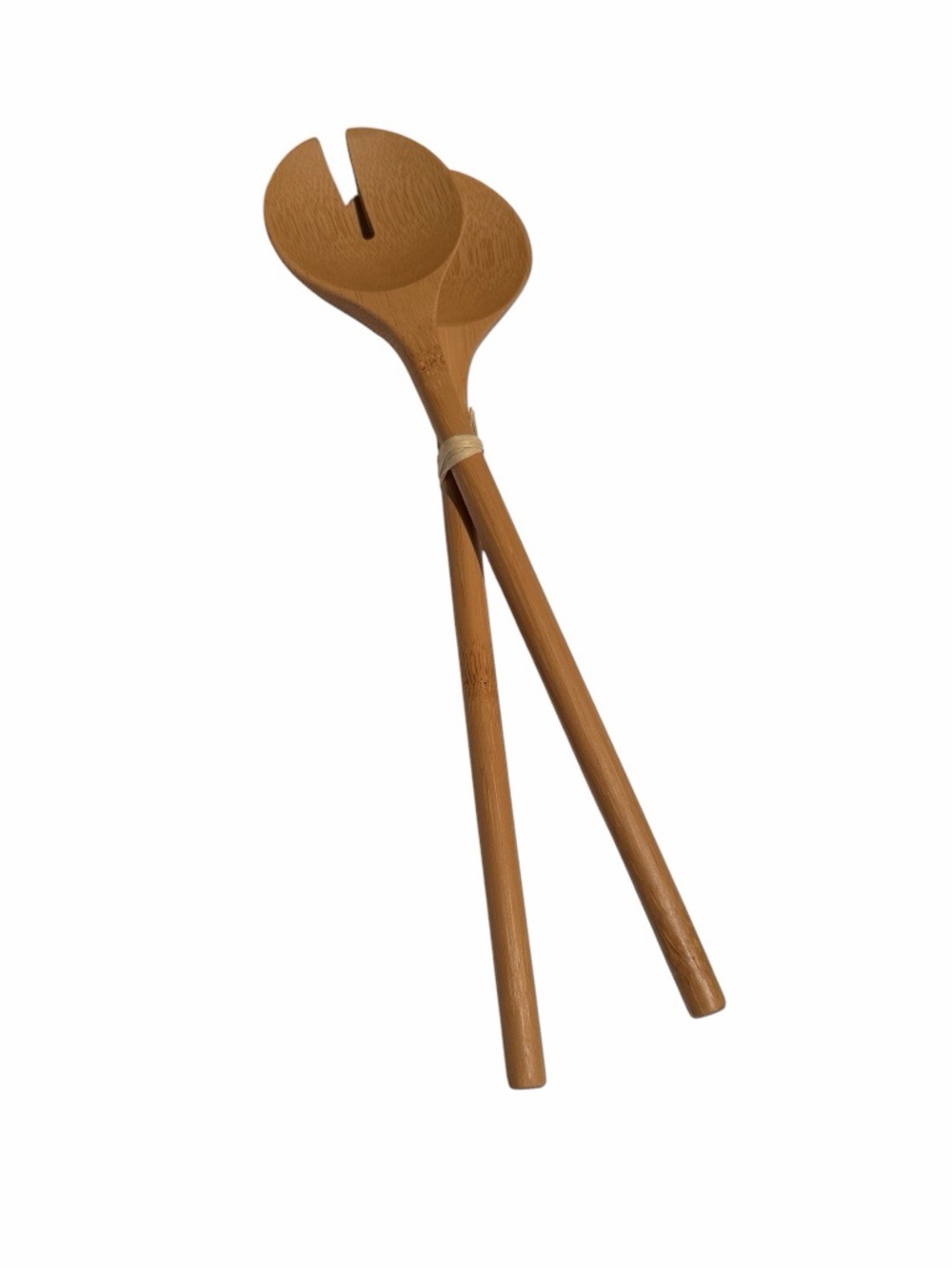 Grove Co. Bamboo Salad Servers - Natural Set of Two Serving Spoon & Split Spoon